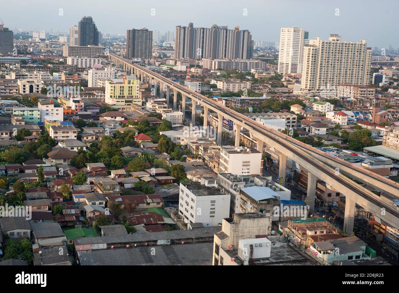 Vue de la banlieue de Bangkok, Thaïlande Banque D'Images Vue de la banlieue de Bangkok, Thaïlande Banque D'Images