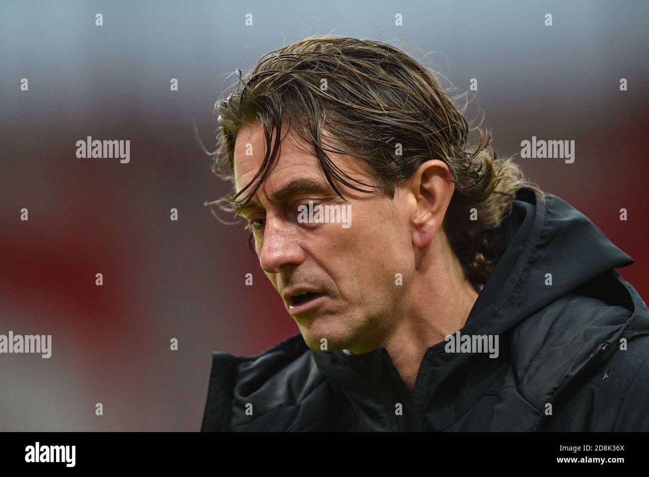 Thomas Frank responsable de Brentford après le match Banque D'Images