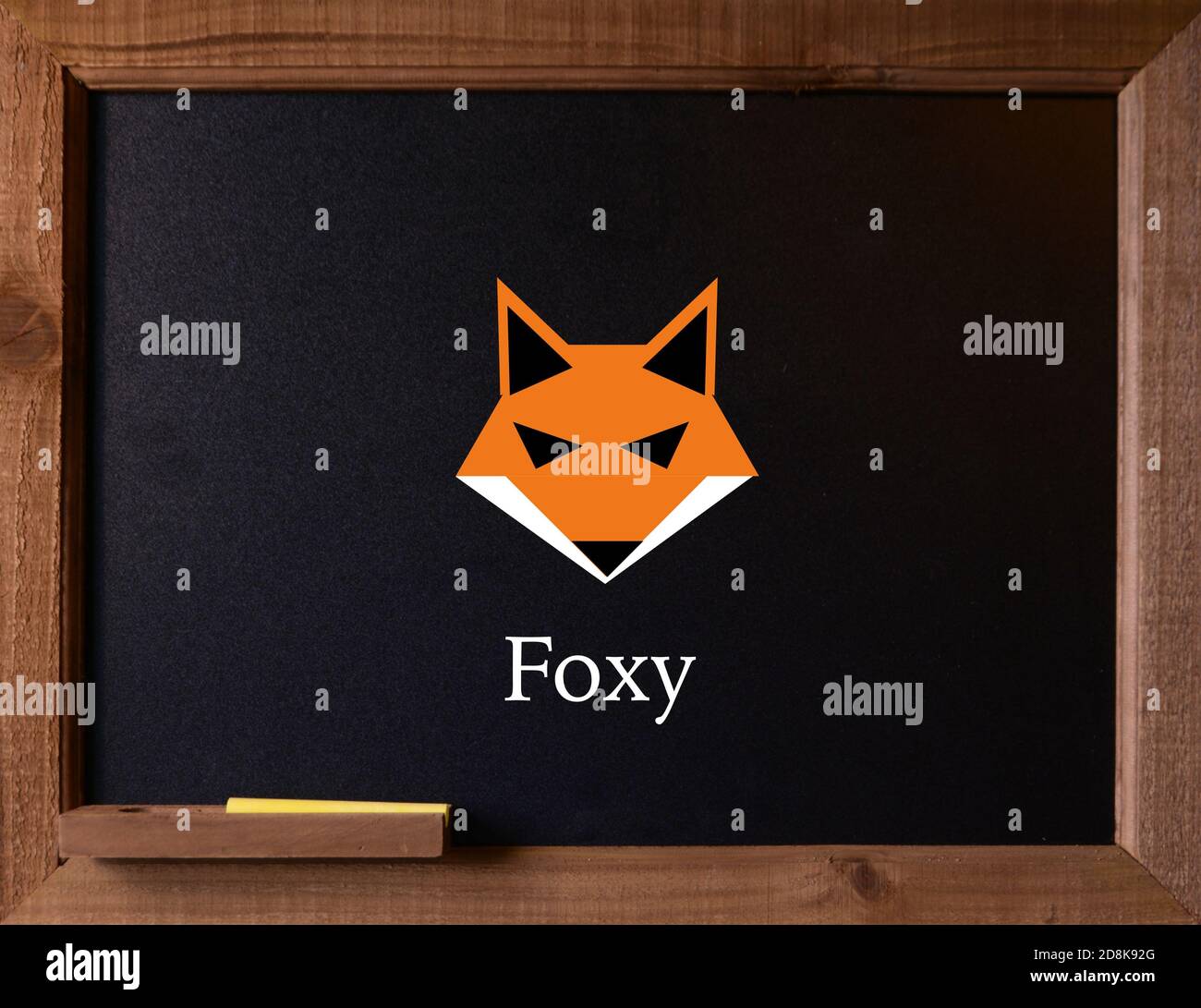 Graphique sur un tableau de surveillance, pour représenter l'expression, Foxy Lady Banque D'Images