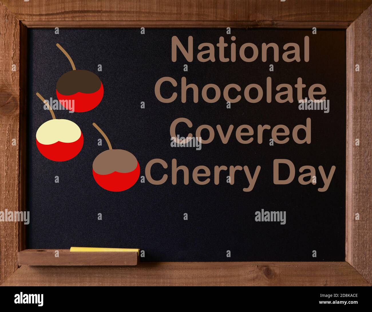 Tableau noir avec graphique et message pour les fêtes nationales Banque D'Images