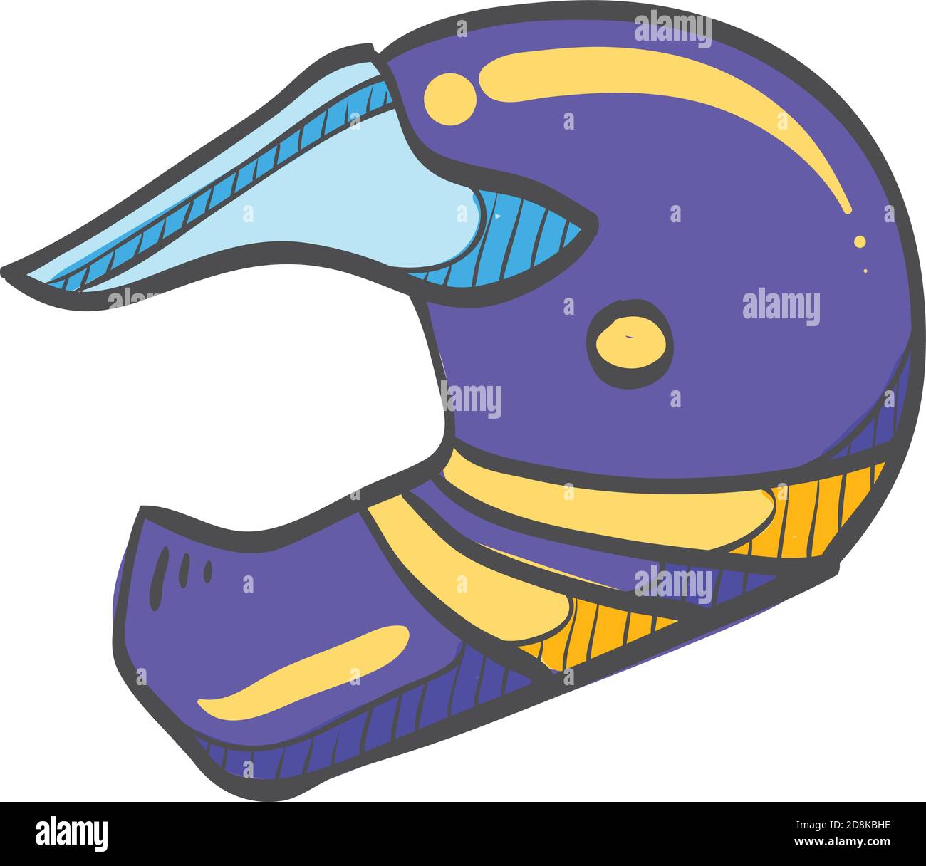 Icone De Casque De Moto Dans Le Dessin En Couleur Tete De Securite De Protection Sport Image Vectorielle Stock Alamy