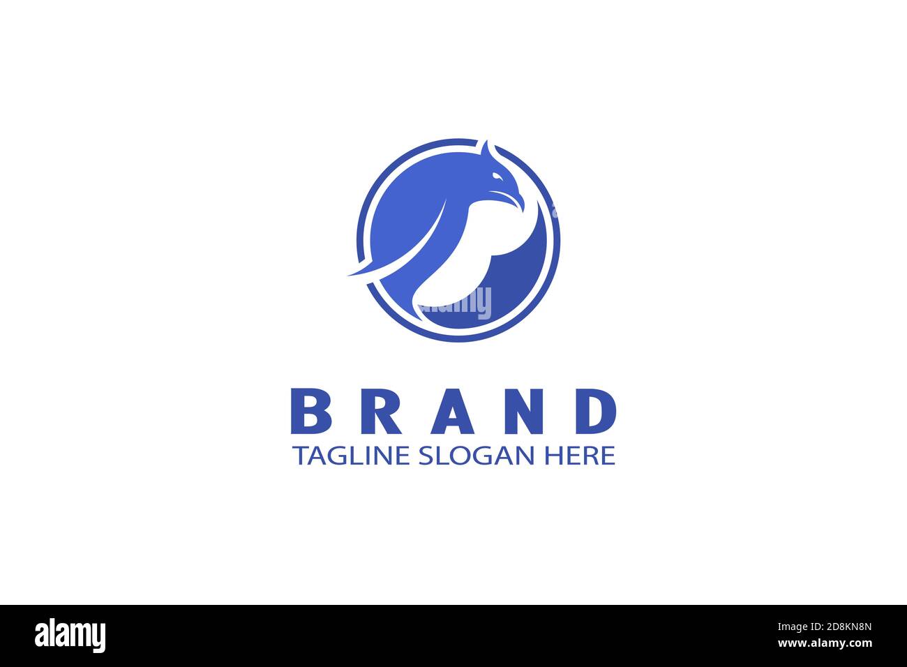 Illustration du logo oiseau de proie. Illustration de Vecteur