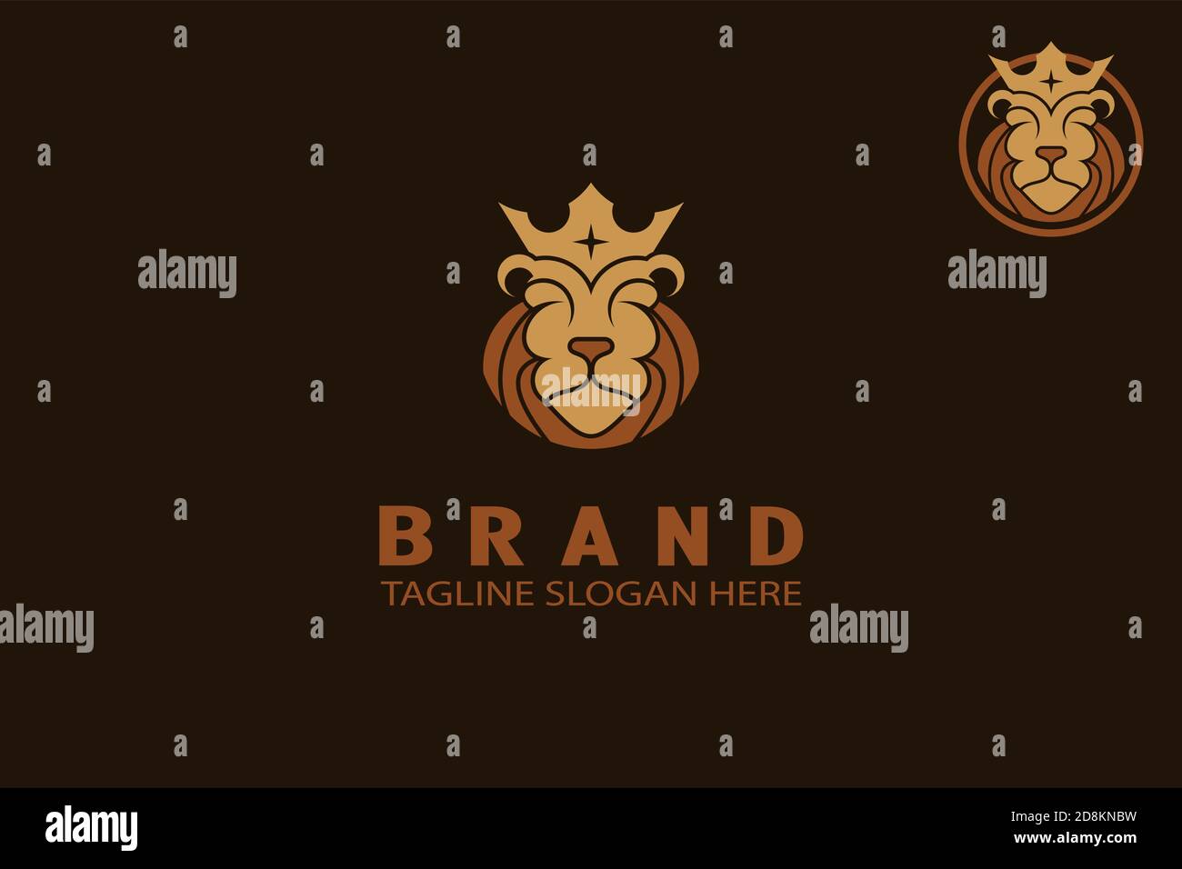 Logo Lion King Illustration de Vecteur