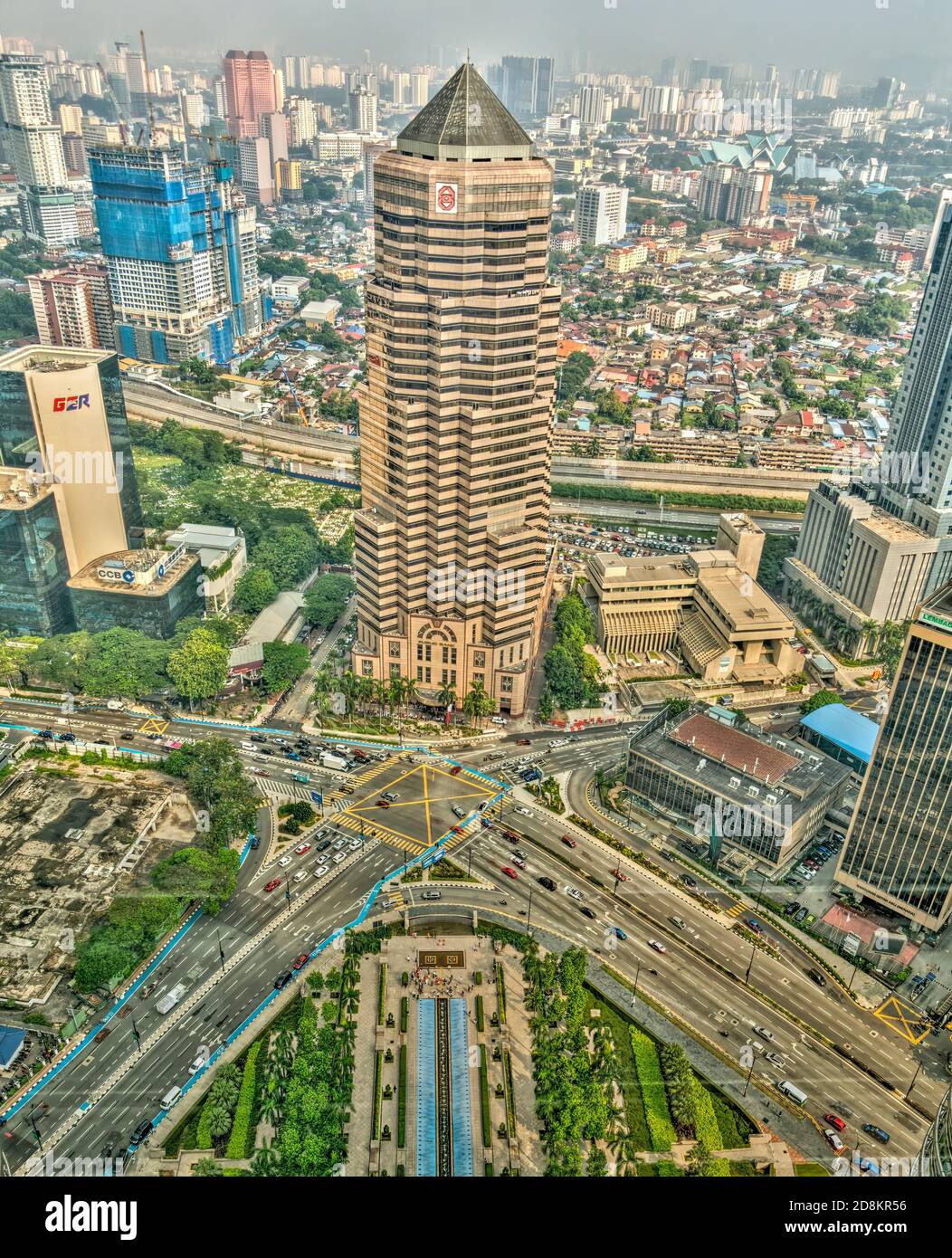 KLCC District, Kuala Lumpur, HDR image Banque D'Images