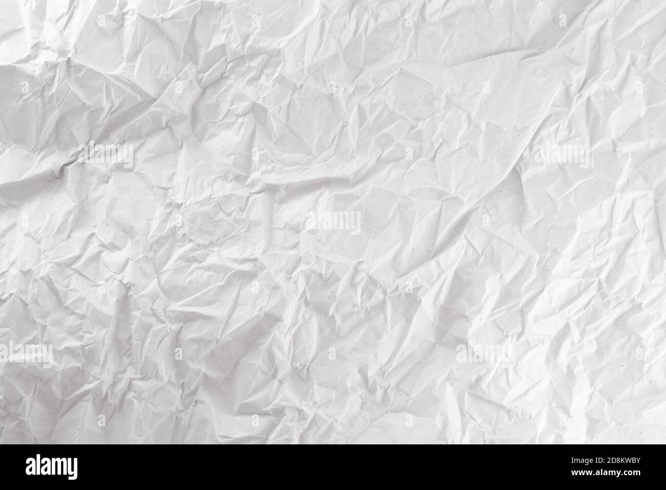 Un fond blanc texture de papier froissé. Banque D'Images