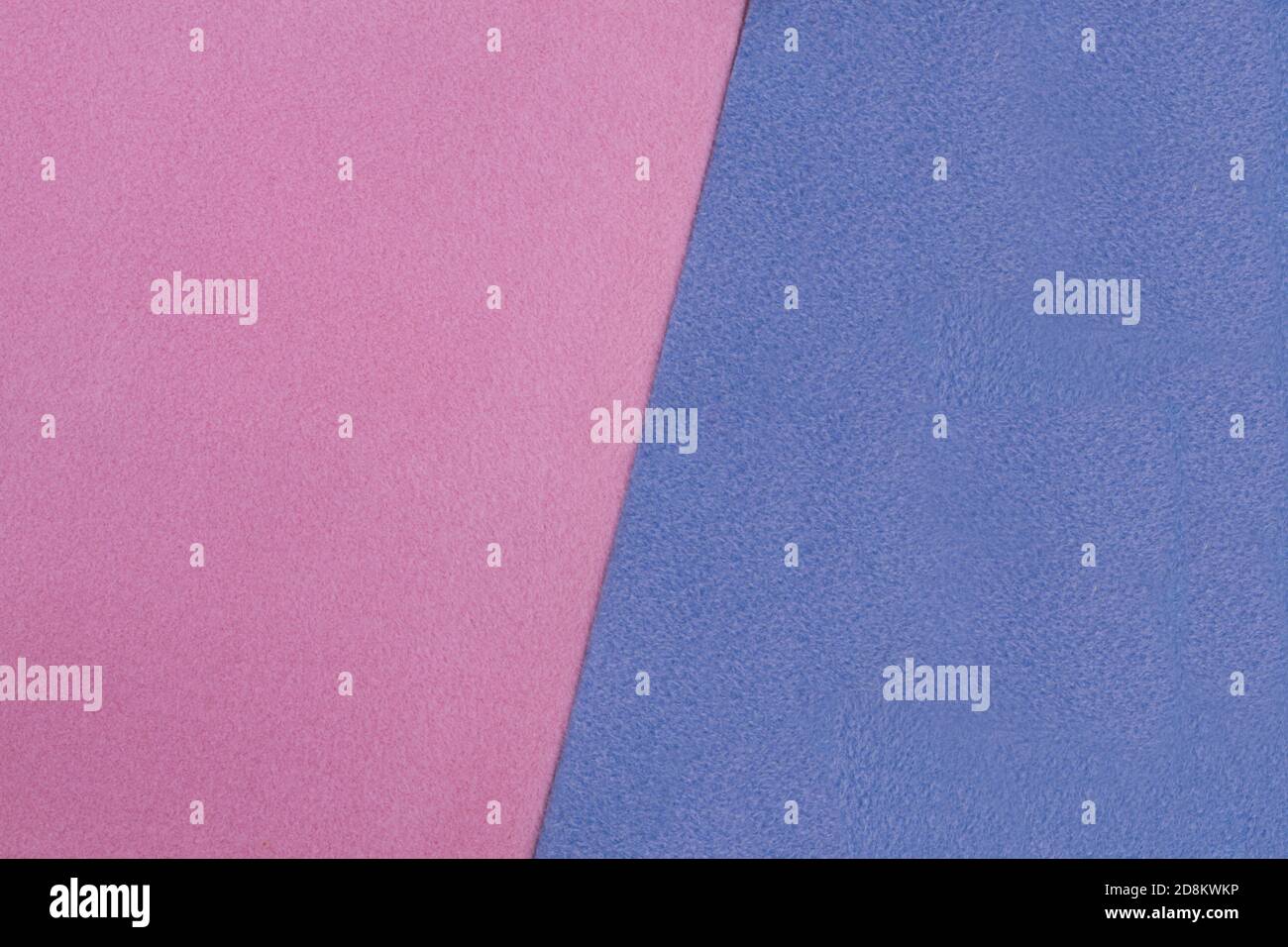 Fluffy laineux rose-bleu pastel double texture background. Banque D'Images
