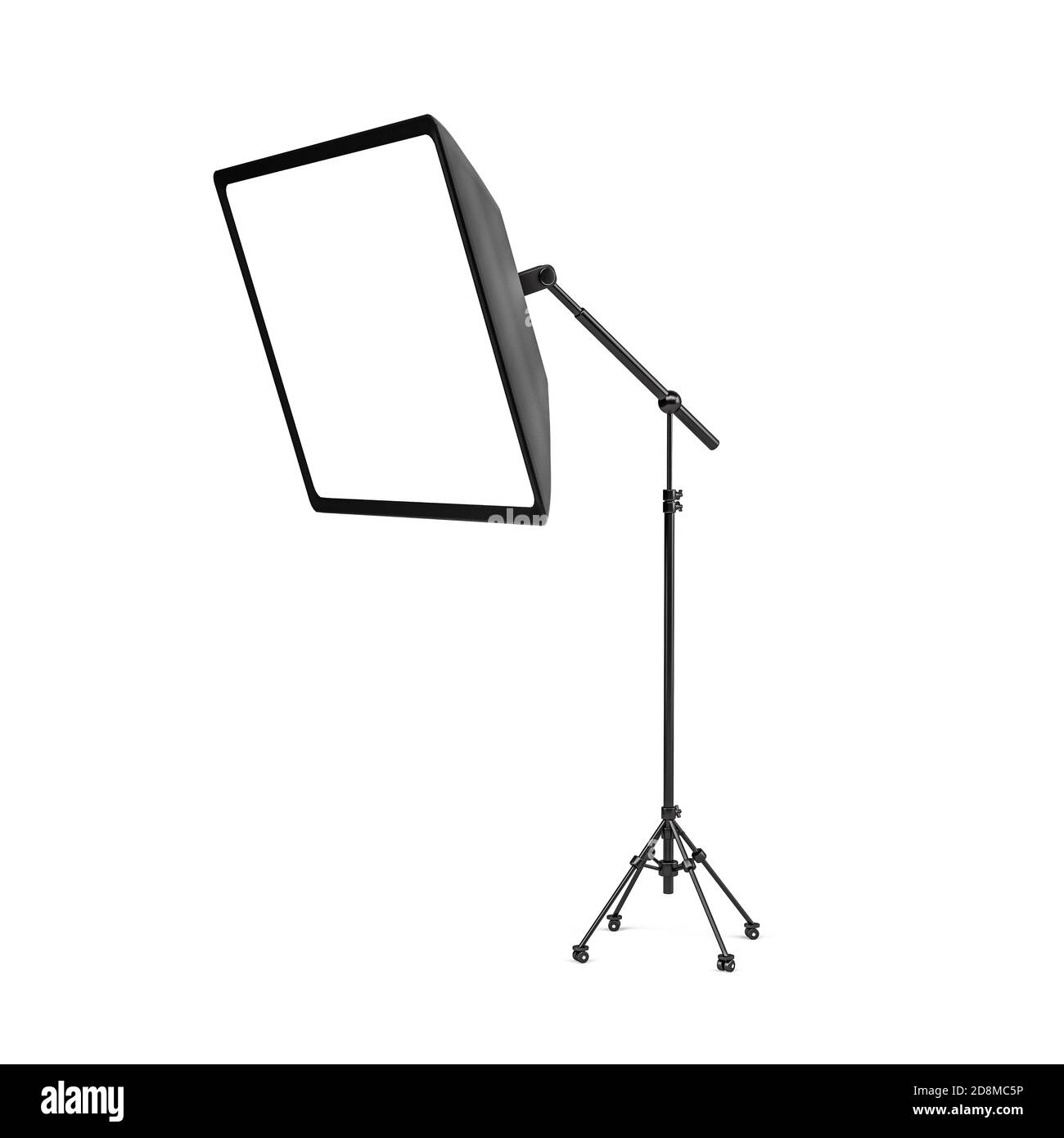 Lampe photo avec une softbox sur un trépied - mise en place pour la  photographie en studio - sur fond blanc - 3d rendu Photo Stock - Alamy