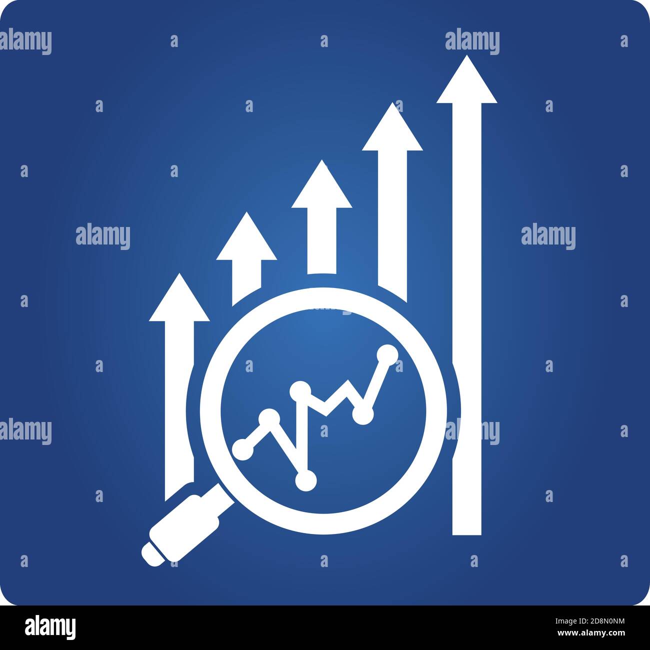 analyse financière, symbole d'analyse de données Illustration de Vecteur