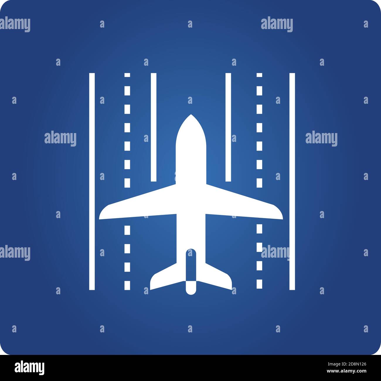 piste de l’aéroport Illustration de Vecteur