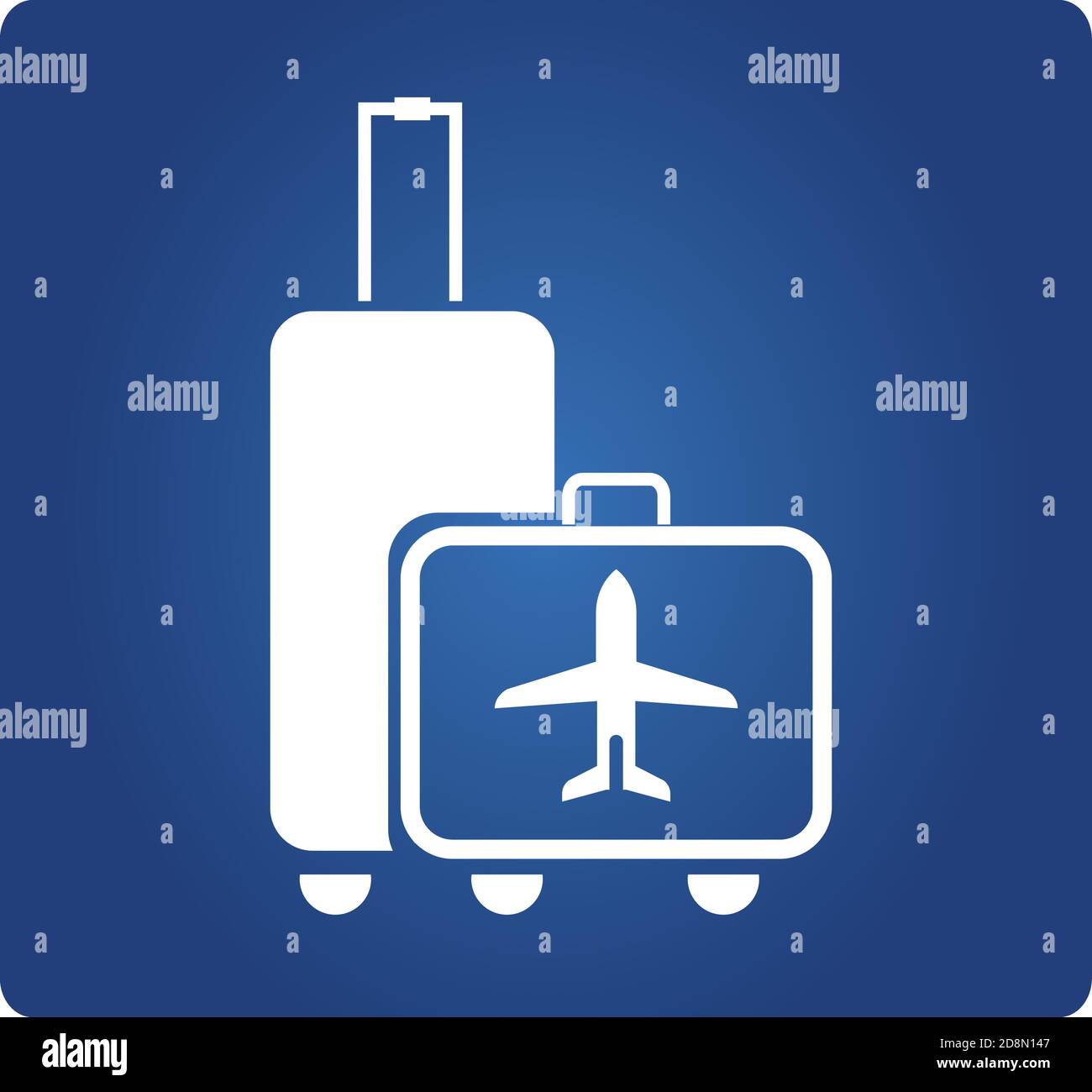 Symbole sac de voyage Illustration de Vecteur