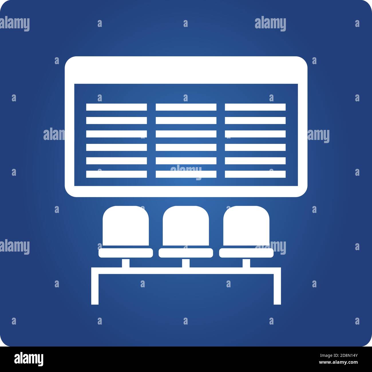 panneaux d'aéroport, symbole de la compagnie aérienne Illustration de Vecteur