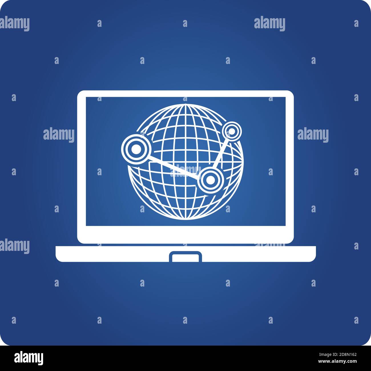 informatique et réseau mondial Illustration de Vecteur
