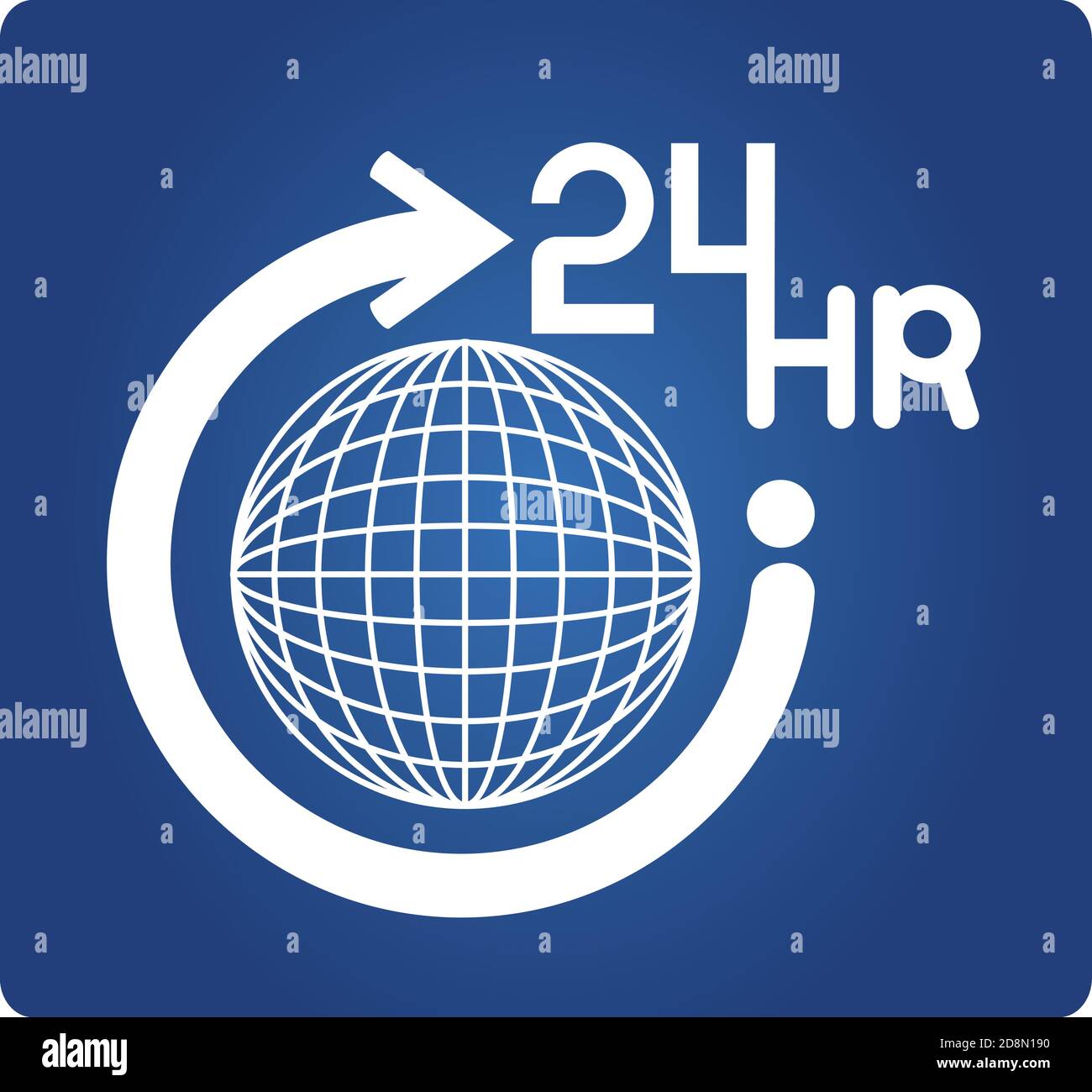 symbole d'entretien 24 heures Illustration de Vecteur