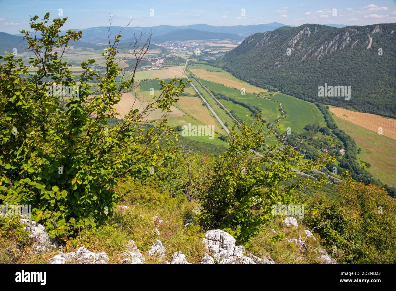 beauté, brzotin, pays, forêt, vert, kras, paysage, national, nature, extérieur, parc, planina, plateau, plesivecka planina, roznava, ciel, slovaki Banque D'Images