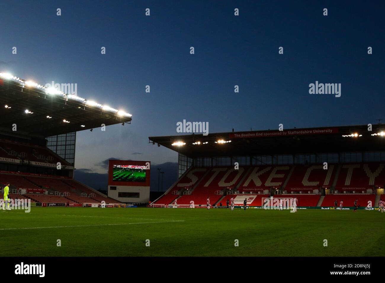 Stoke on Trent, Royaume-Uni. 31 octobre 2020. Stoke City et Rotherham United jouent devant un stade vide lors de la pandémie de coronavirus en cours lors du match de championnat EFL Sky Bet entre Stoke City et Rotherham United au stade Bet365, Stoke-on-Trent, en Angleterre, le 31 octobre 2020. Photo de Jurek Biegus. Utilisation éditoriale uniquement, licence requise pour une utilisation commerciale. Aucune utilisation dans les Paris, les jeux ou les publications d'un seul club/ligue/joueur. Crédit : UK Sports pics Ltd/Alay Live News Banque D'Images