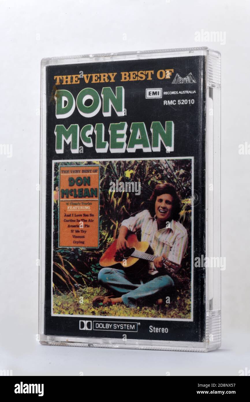 Une cassette du meilleur de Don McLean Banque D'Images