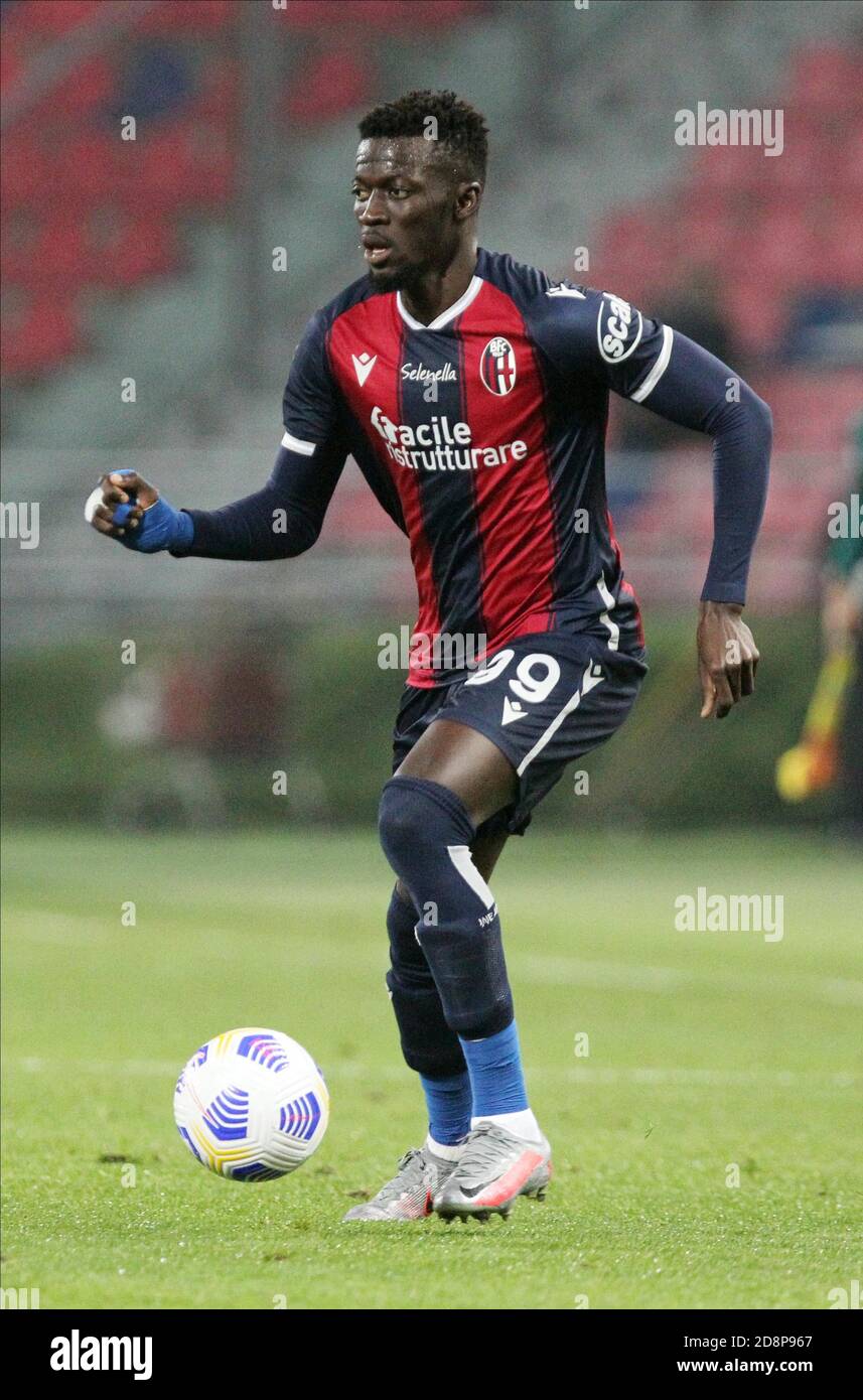 Musa Barrow de Bologne pendant la série italienne UN match de football Bologna FC vs Cagliari Calcio au stade Renato Dall'Ara de Bologne, Italie, 31 octobre 2020. - photo Michele Nucci crédit: LM/Michele Nucci/Alay Live News Banque D'Images