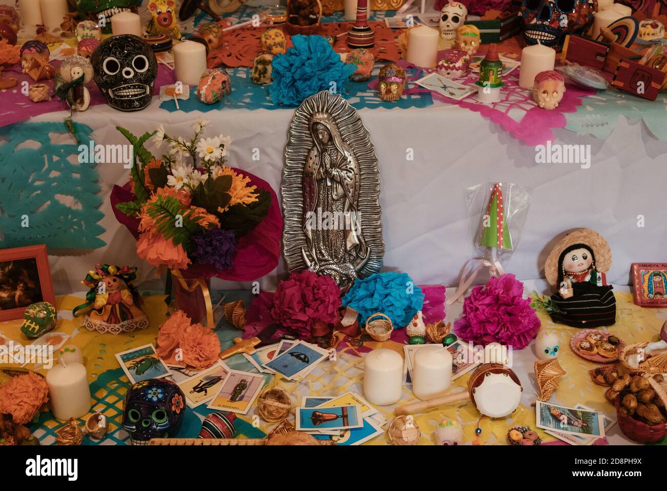 Photo grand angle du jour de l'autel mort - Parfait pour Halloween Banque D'Images