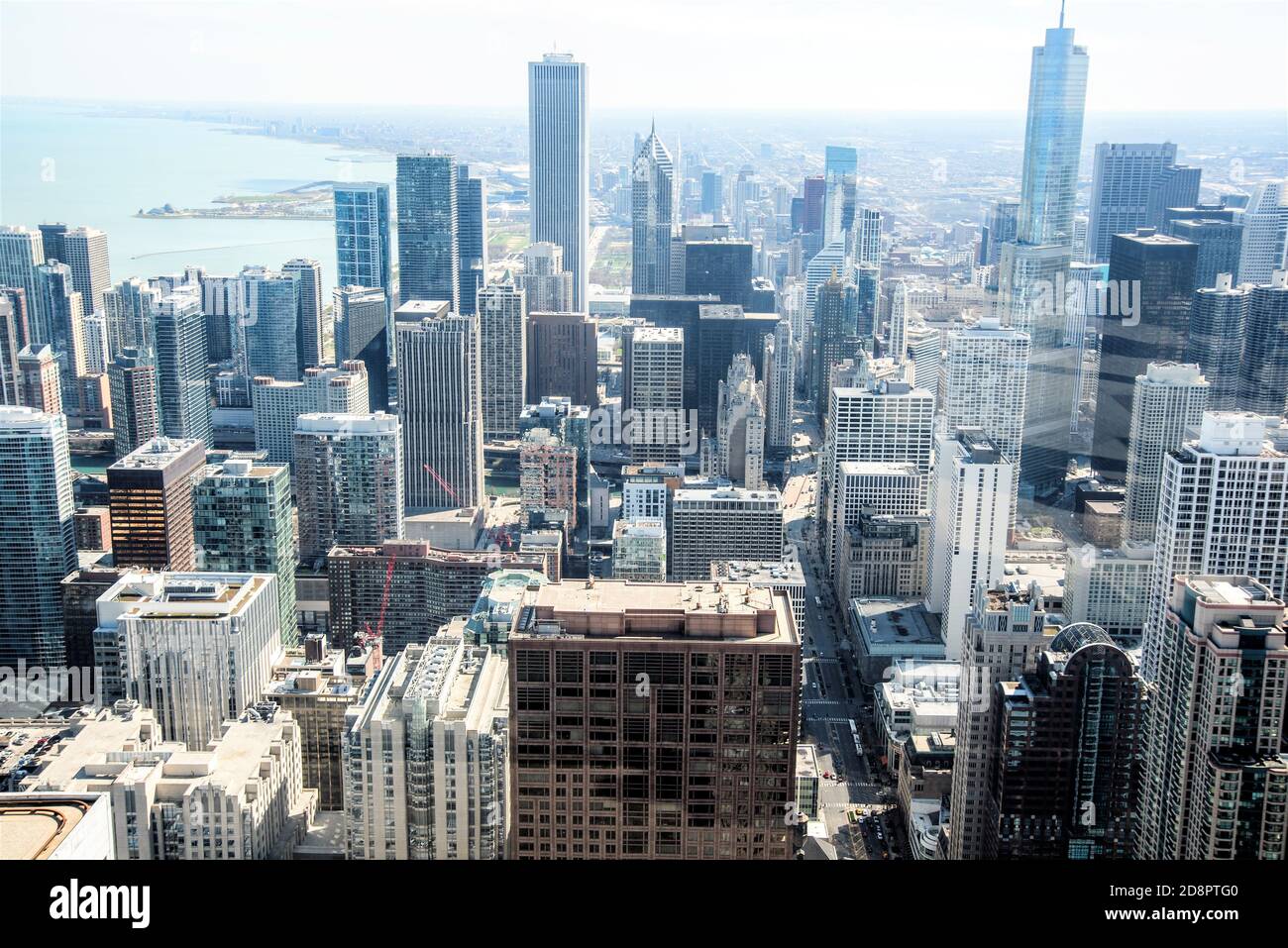 le gratte-ciel de chicago s'est déllanté Banque D'Images