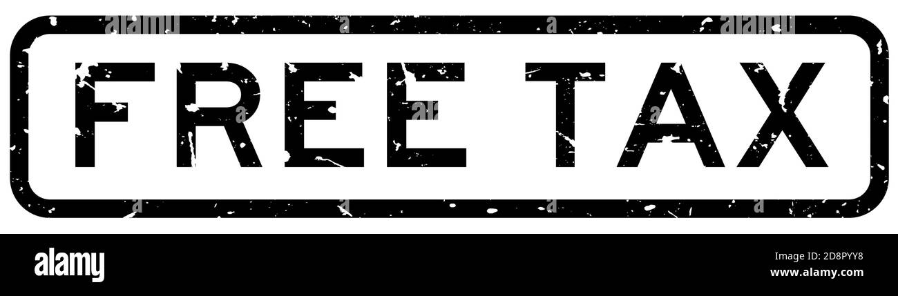 Grafge noir mot libre carré caoutchouc joint estampé sur arrière-plan blanc Illustration de Vecteur