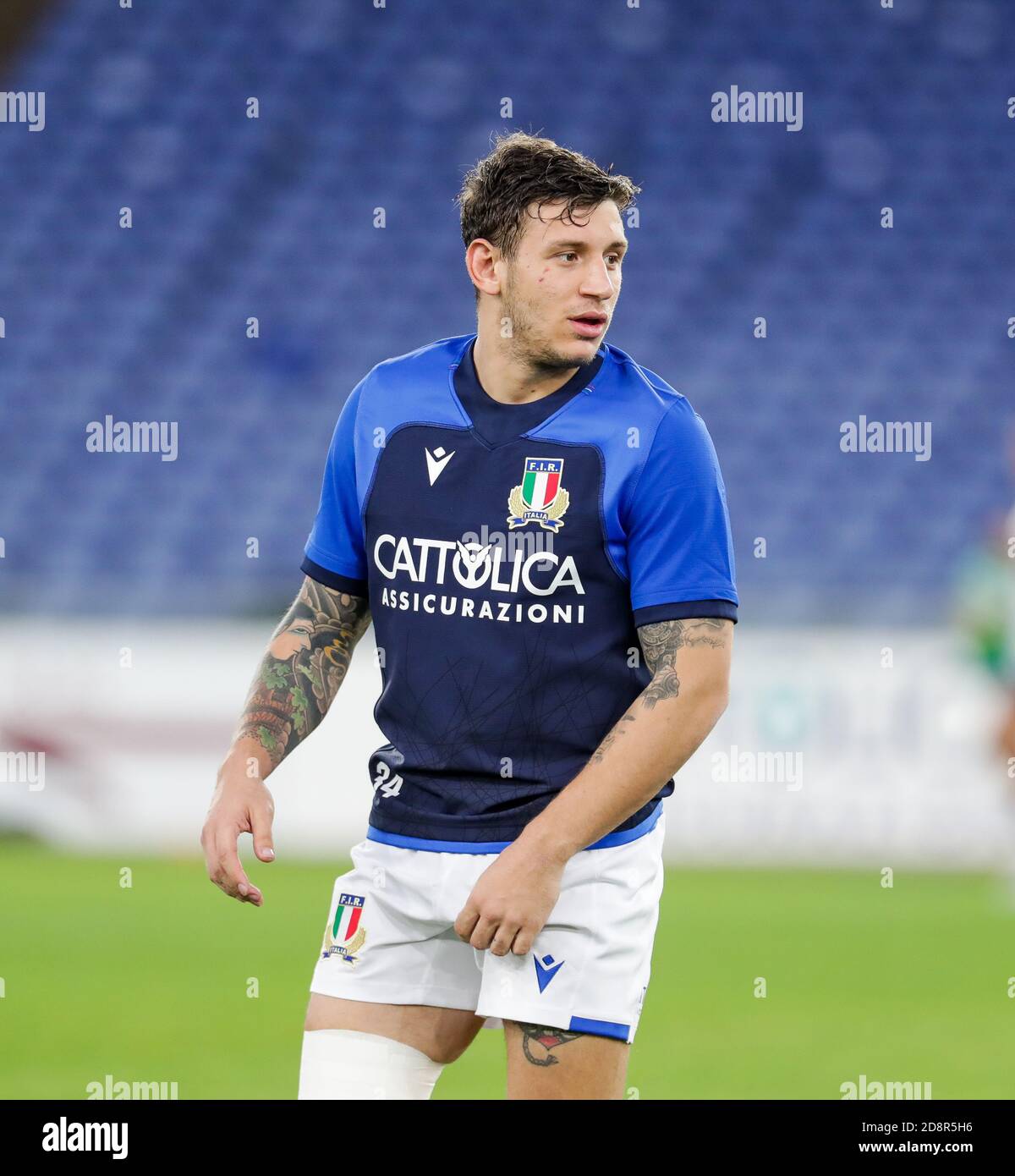 Matteo Minozzi (Italie) pendant l'Italie contre l'Angleterre, Rugby six Nations match, rome, Italie, 31 Oct 2020 crédit: LM/Luigi Mariani Banque D'Images