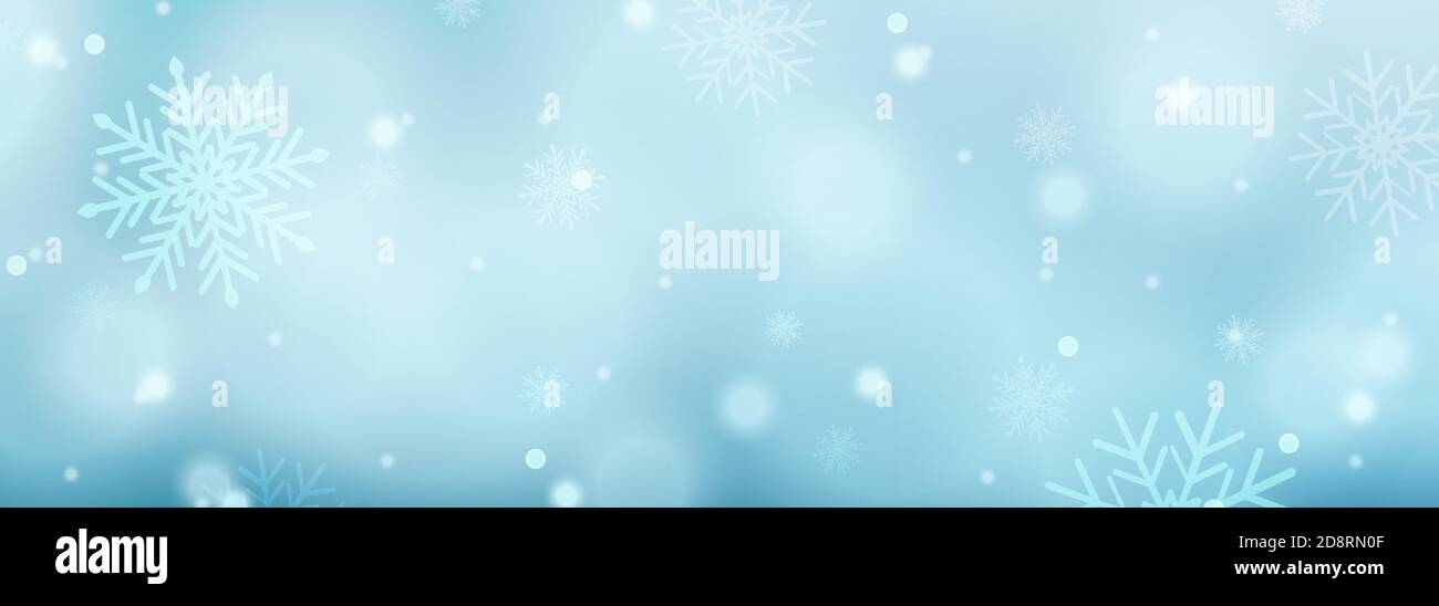 Fond de Noël avec flocons de neige, étoiles, éclats et effet vectoriel lumineux pour une carte de vœux de luxe.Vector Illustration de Vecteur