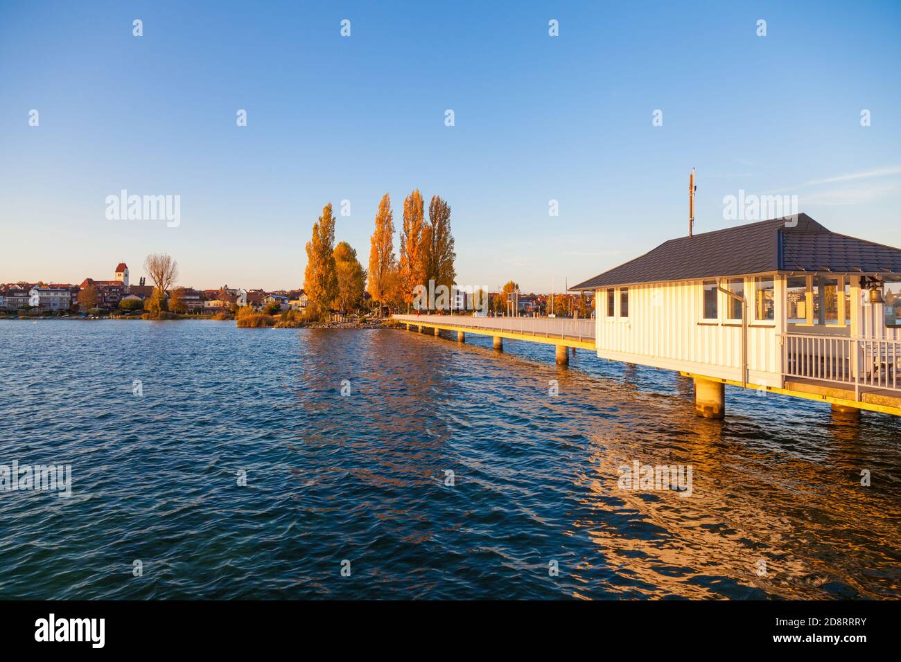 Quai d'atterrissage à Immenstaad, Allemagne Banque D'Images