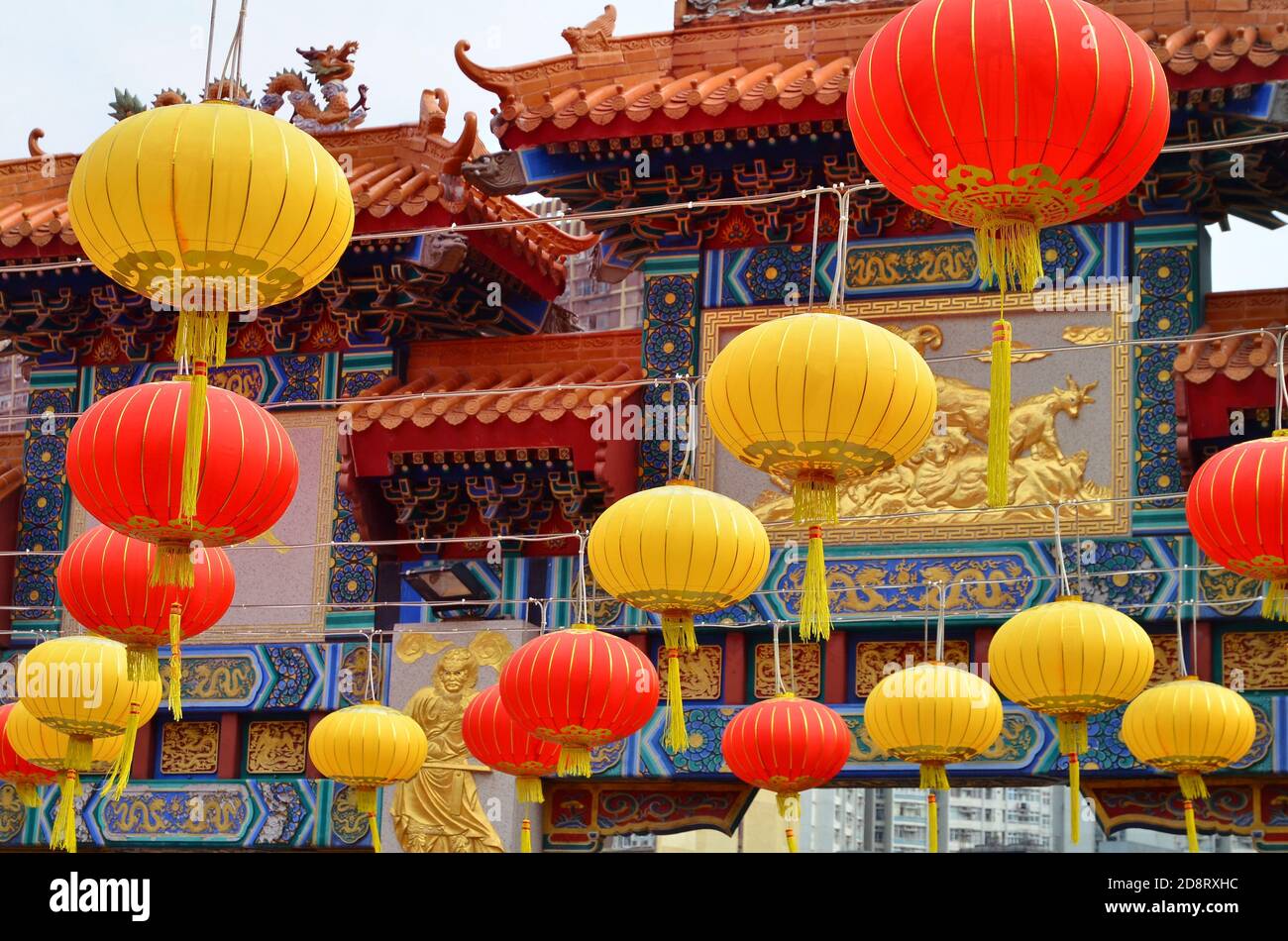 Wong Tai Sin Hong Kong Mars 2018 Wong Tai Sin Banque D'Images