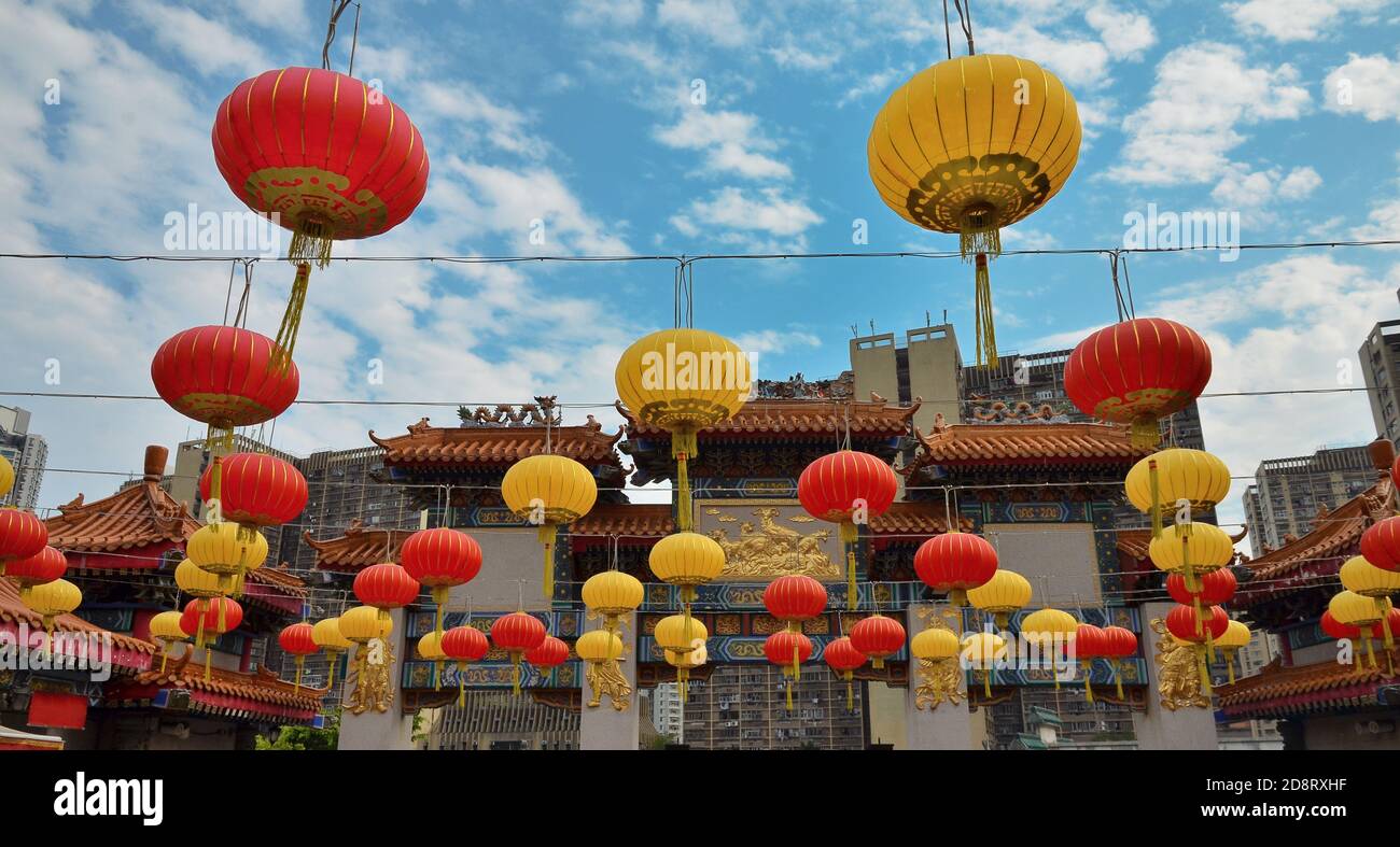 Wong Tai Sin Hong Kong Mars 2018 Wong Tai Sin Banque D'Images