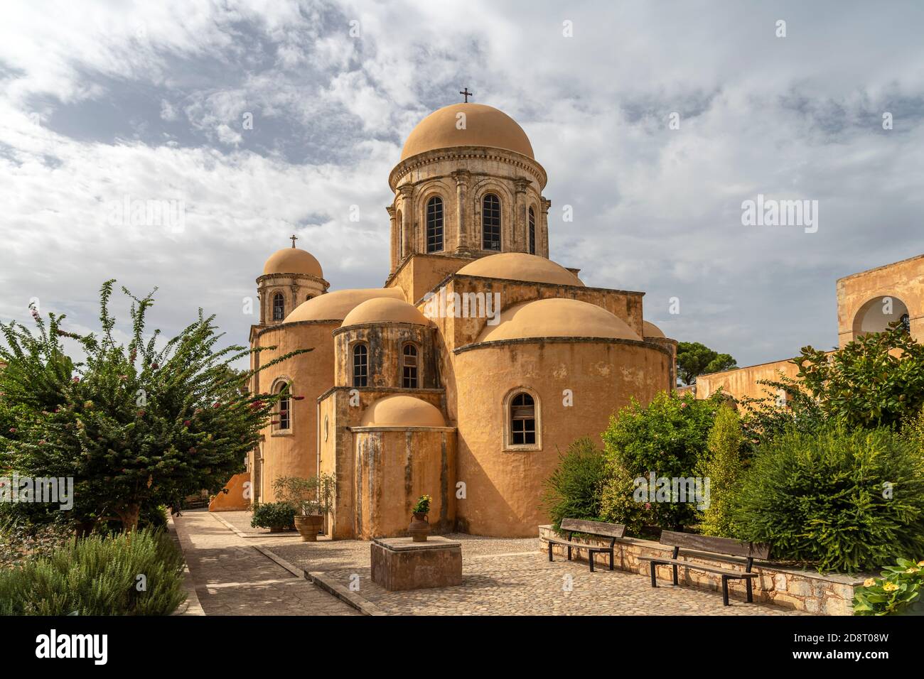 DAS Kloster Agia Triada auf der Akrotiri Halbinsel, Chania, Kreta, Griechenland, Europa | Monastère d'Agia Triada sur la péninsule d'Akrotiri, Cr Banque D'Images