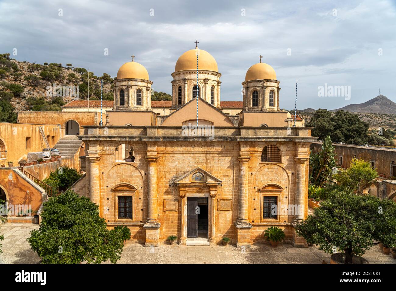 DAS Kloster Agia Triada auf der Akrotiri Halbinsel, Chania, Kreta, Griechenland, Europa | Monastère d'Agia Triada sur la péninsule d'Akrotiri, Cr Banque D'Images