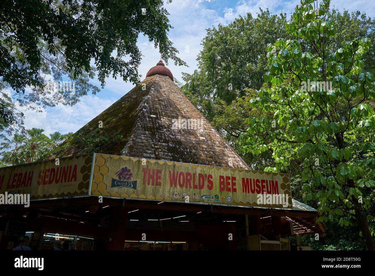 Le kiosque du Musée des abeilles. Au zoo Negara Malaysia à Kuala Lumpur. Banque D'Images