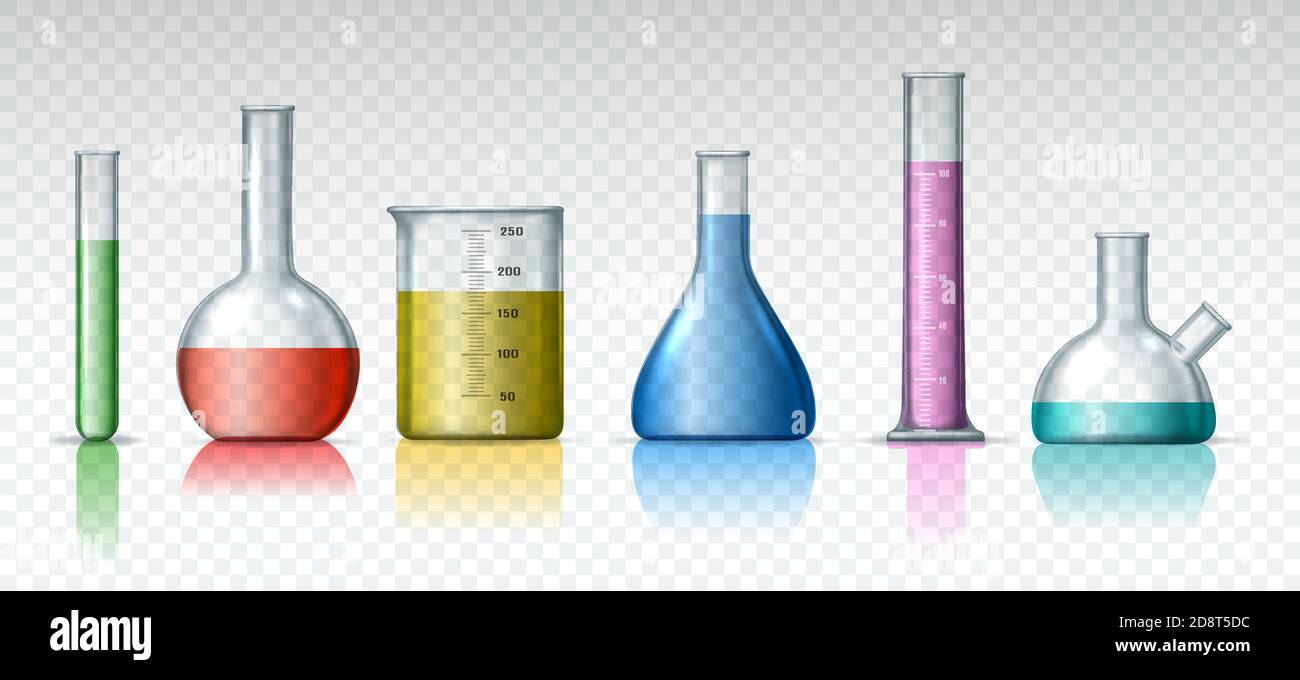 Équipement de technologie de chimiste isolé Illustration de Vecteur