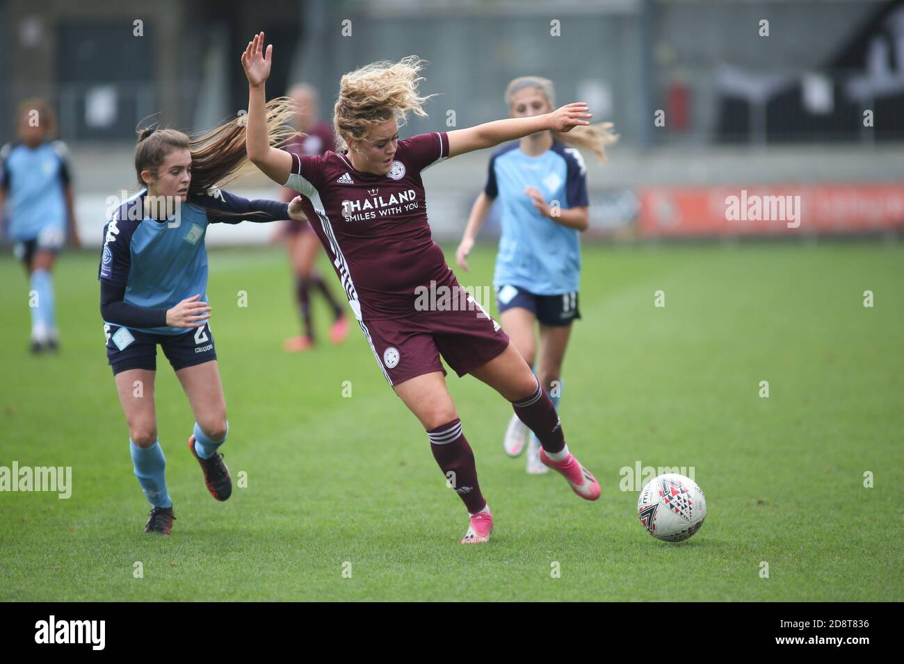 Dartford, Royaume-Uni. 11 janvier 2020. Charlie Devlin (Leicester City) gestes pendant le match de la Super League 2 des femmes FA entre London City et Leicester City à Princes Park à Dartford. FEDERICO GUERRA MARANESI/SPP crédit: SPP Sport Press photo. /Alamy Live News Banque D'Images