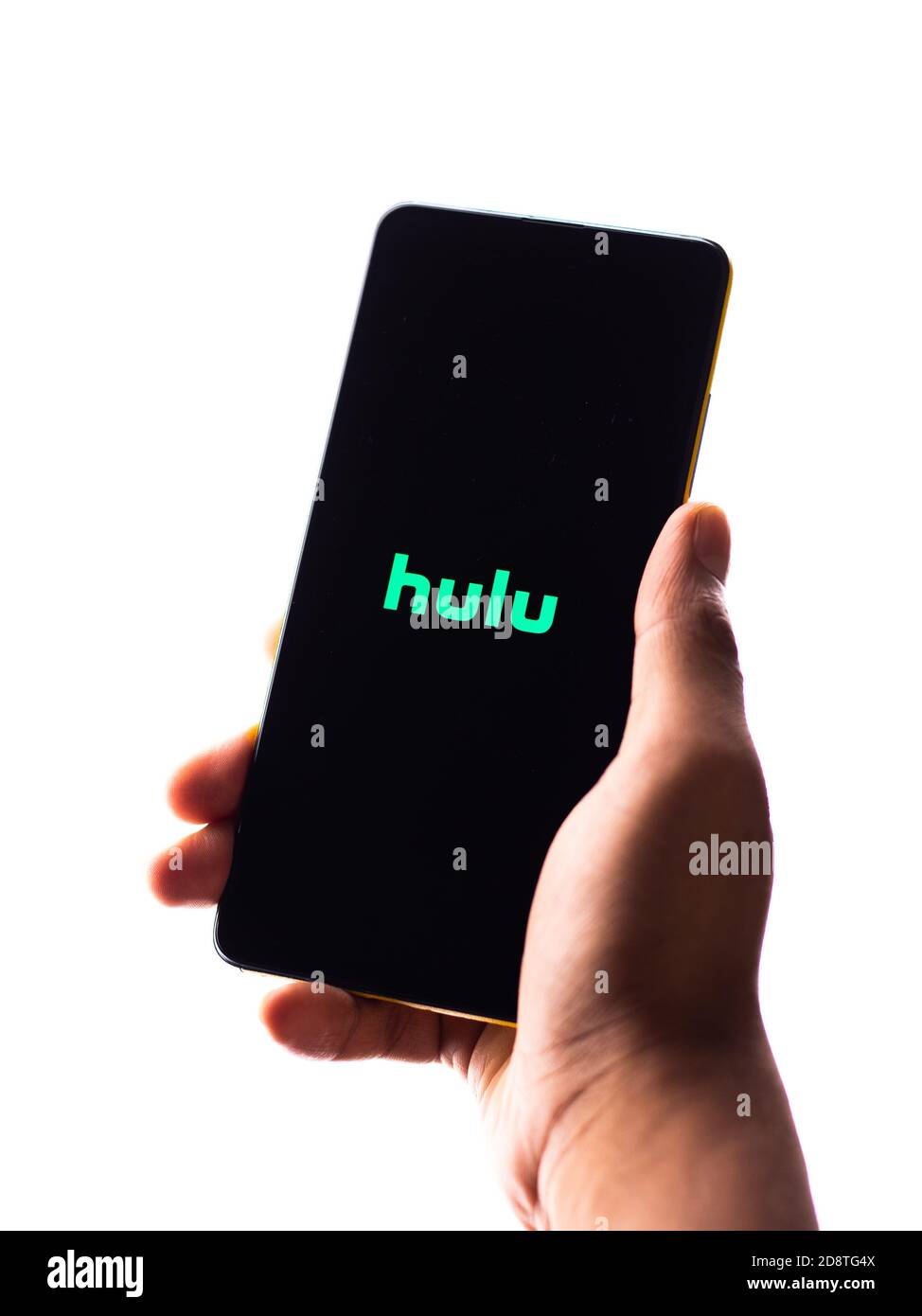 Assam, inde - 29 octobre 2020 : logo Hulu sur l'écran du téléphone. Banque D'Images