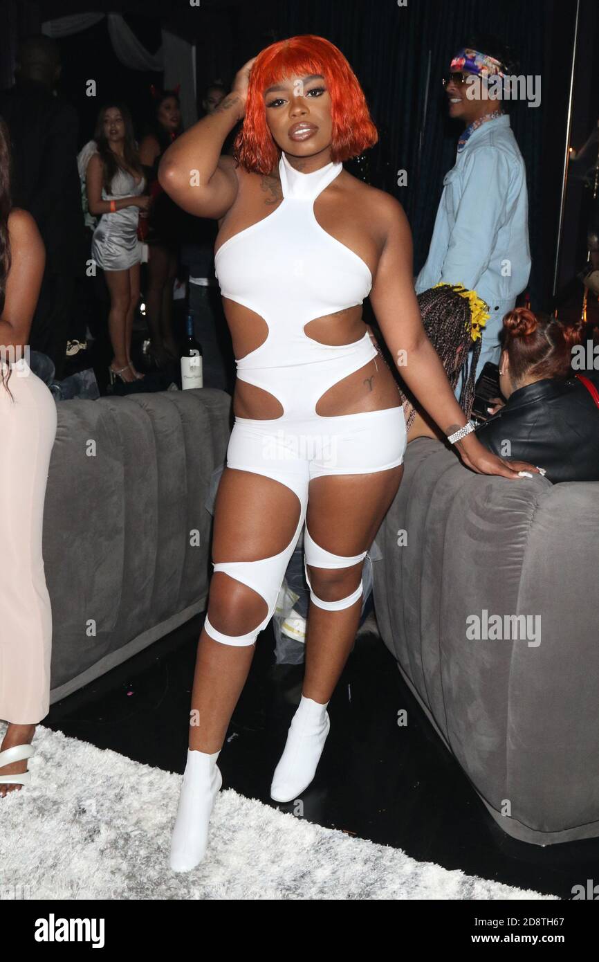 Atlanta, Géorgie, États-Unis. 31 octobre 2020. **PAS D'HISTOIRES NÉGATIVES** Dreezy à Teyana Taylor le hante de Hopewell Halloween Party dans une résidence privée à Atlanta, en Géorgie, le 31 octobre 2020. Crédit : Walik Goshorn/Media Punch/Alay Live News Banque D'Images