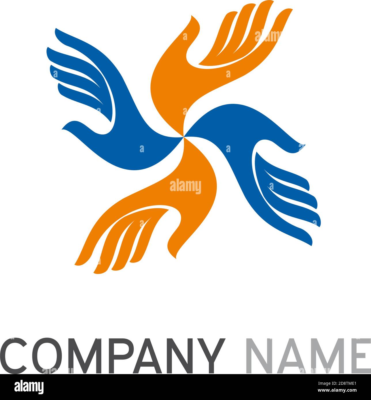 Vector signe le travail d'équipe avec les mains Illustration de Vecteur