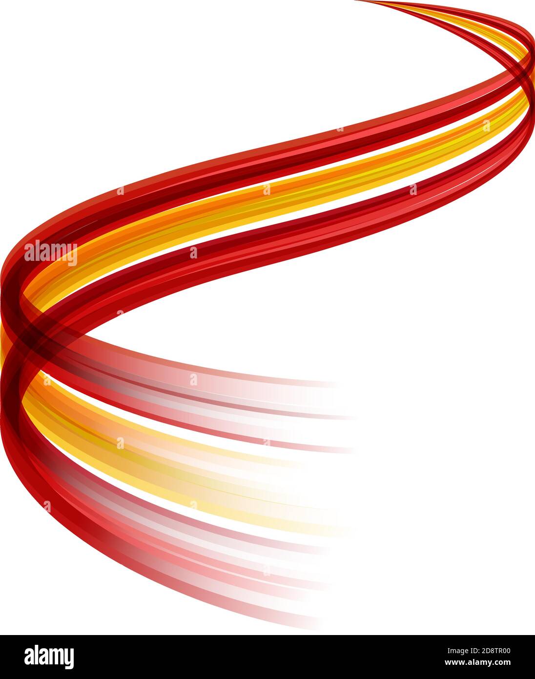 Vecteur abstrait wake Moving, dynamique drapeau espagnol concept Illustration de Vecteur