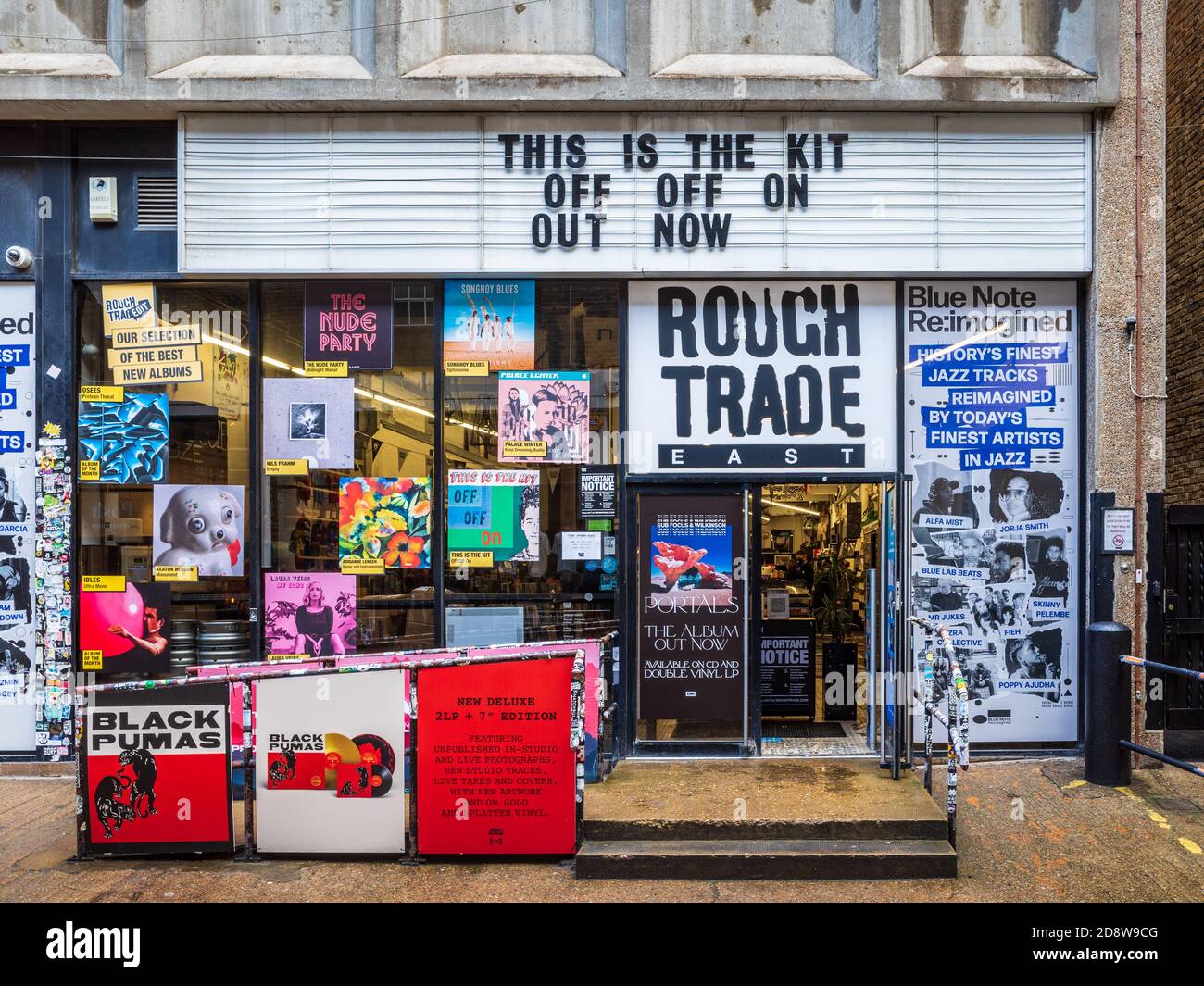 Rough Trade East - le magasin de disques Rough Trade East dans le quartier à la mode de Shoreditch à Londres près de Brick Lane. Banque D'Images