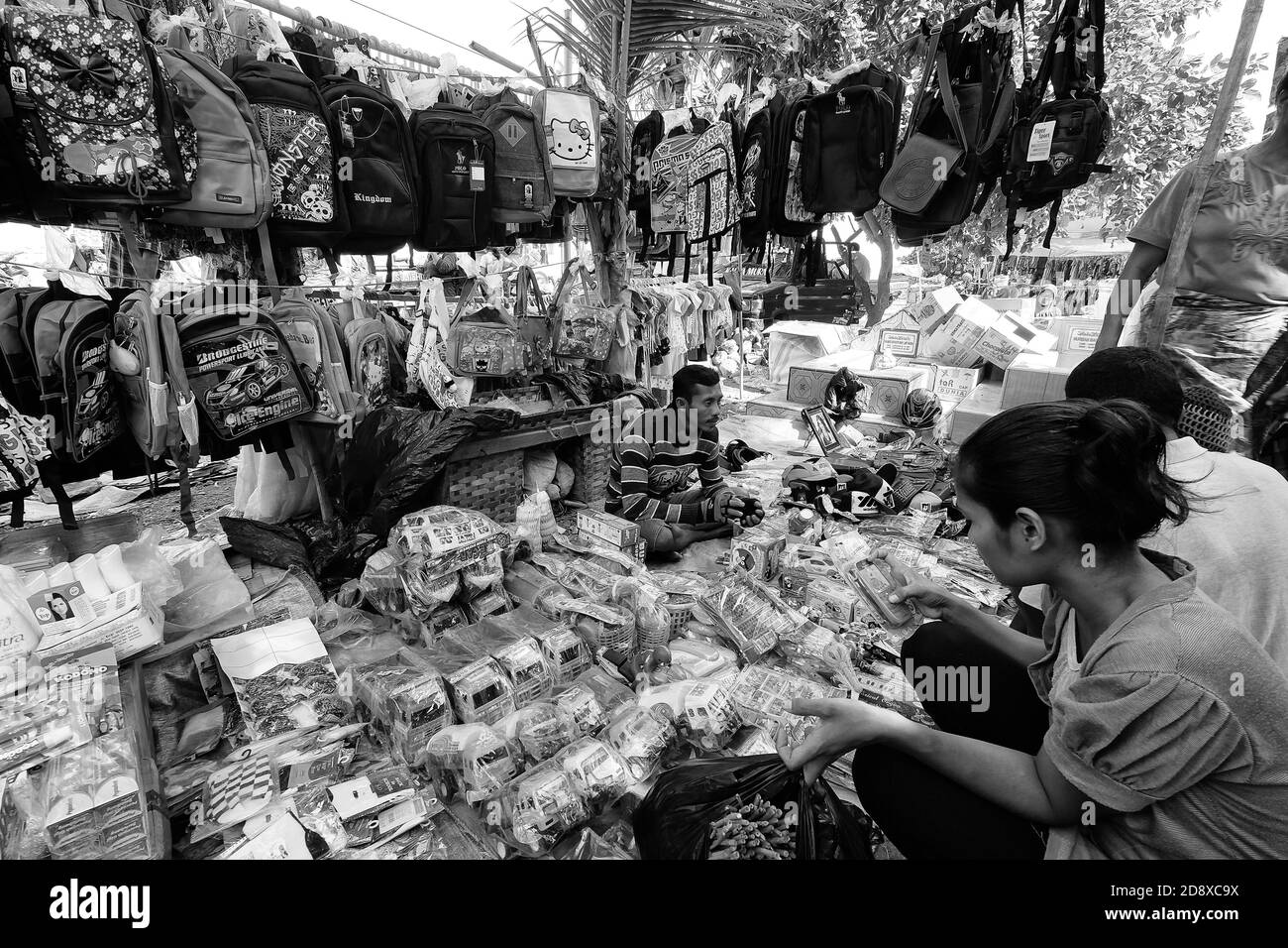 Prise @Lekotolok marché local, Lembata, est Nusa Tenggara, Indonésie Banque D'Images