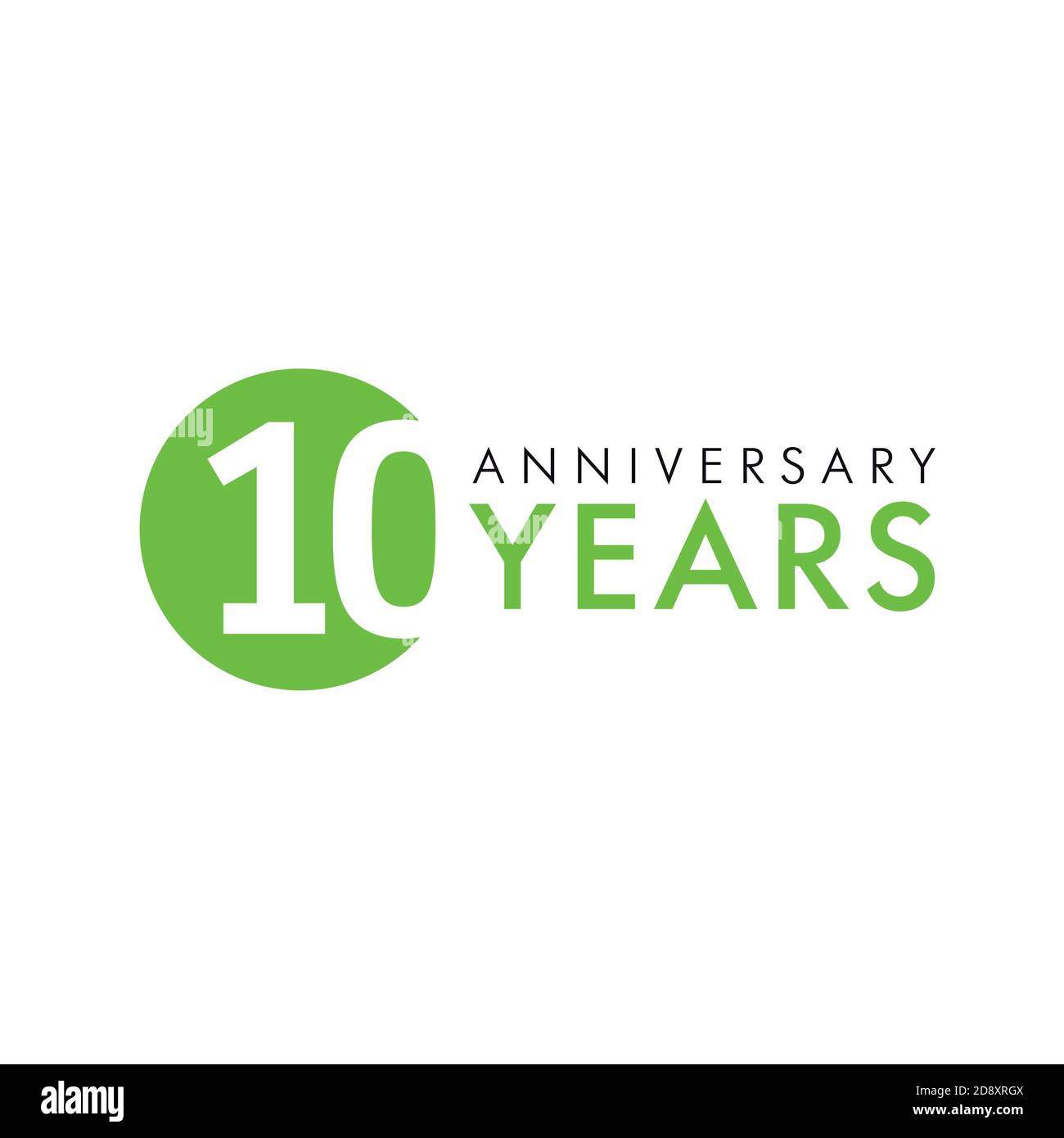 numéros du 10 e anniversaire. logotype de 10 ans. Des félicitations simples. Modèle de conception graphique Web abstrait isolé. Chiffres créatifs. Jusqu'à 10 % de Illustration de Vecteur