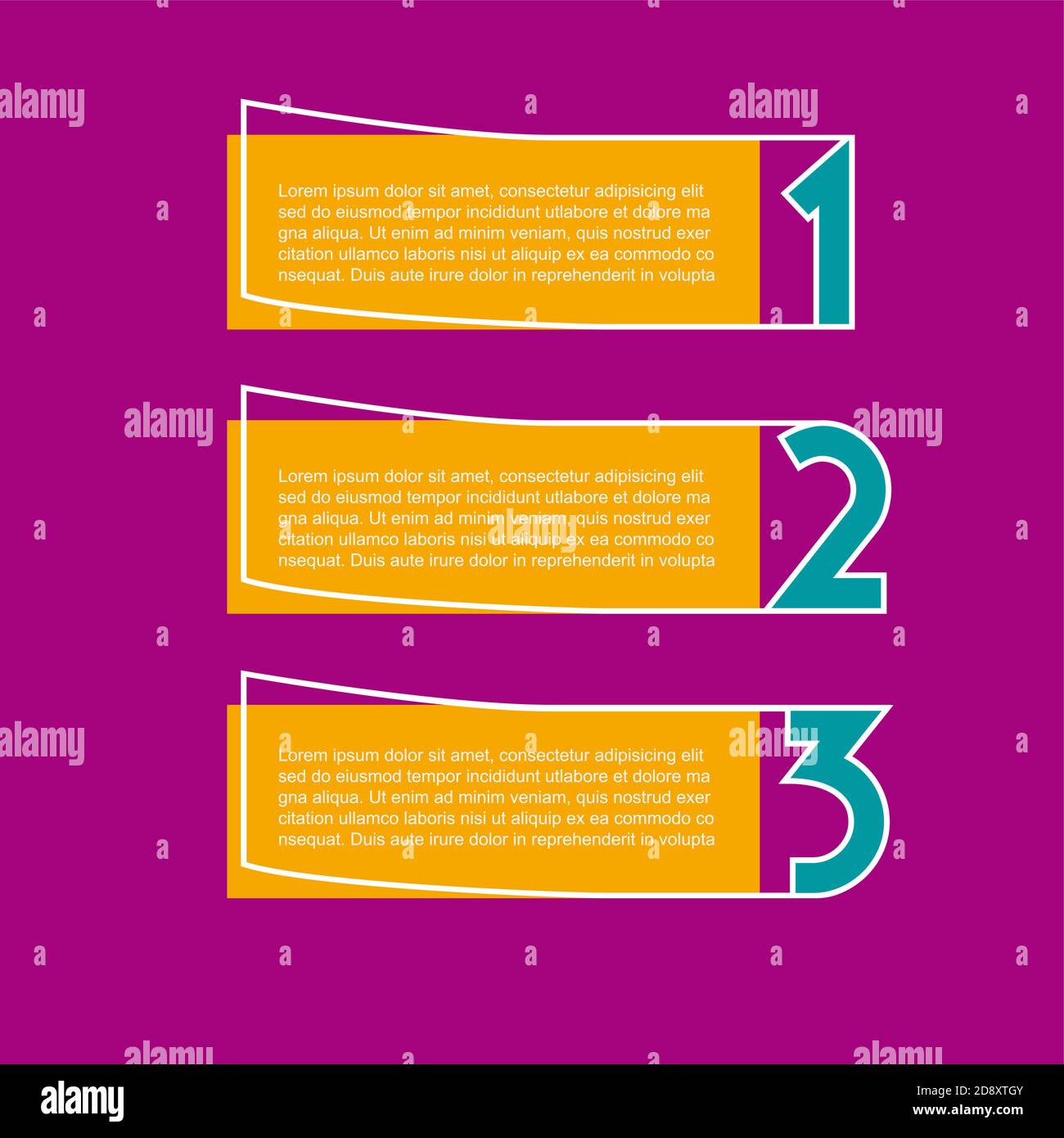 Étiquettes de FAQ vectorielles, trois options Illustration de Vecteur