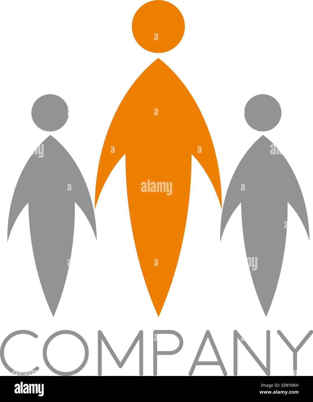 Concept vectoriel de solidarité et d'enfance. Un homme avec deux enfants Illustration de Vecteur