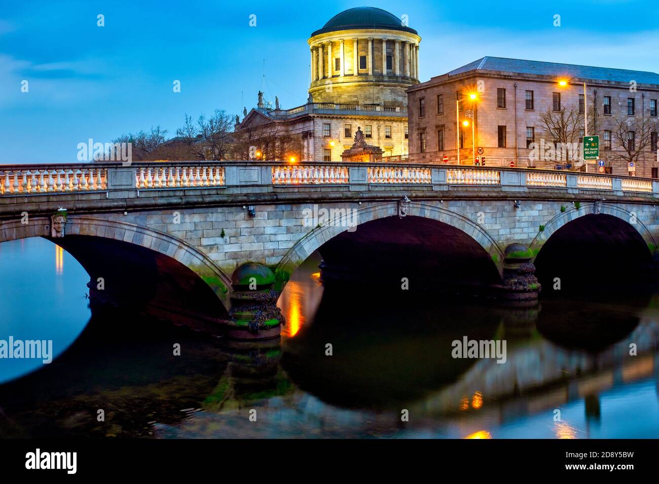 O'Donovan Rossa Bridge, Dublin, Irlande Banque D'Images