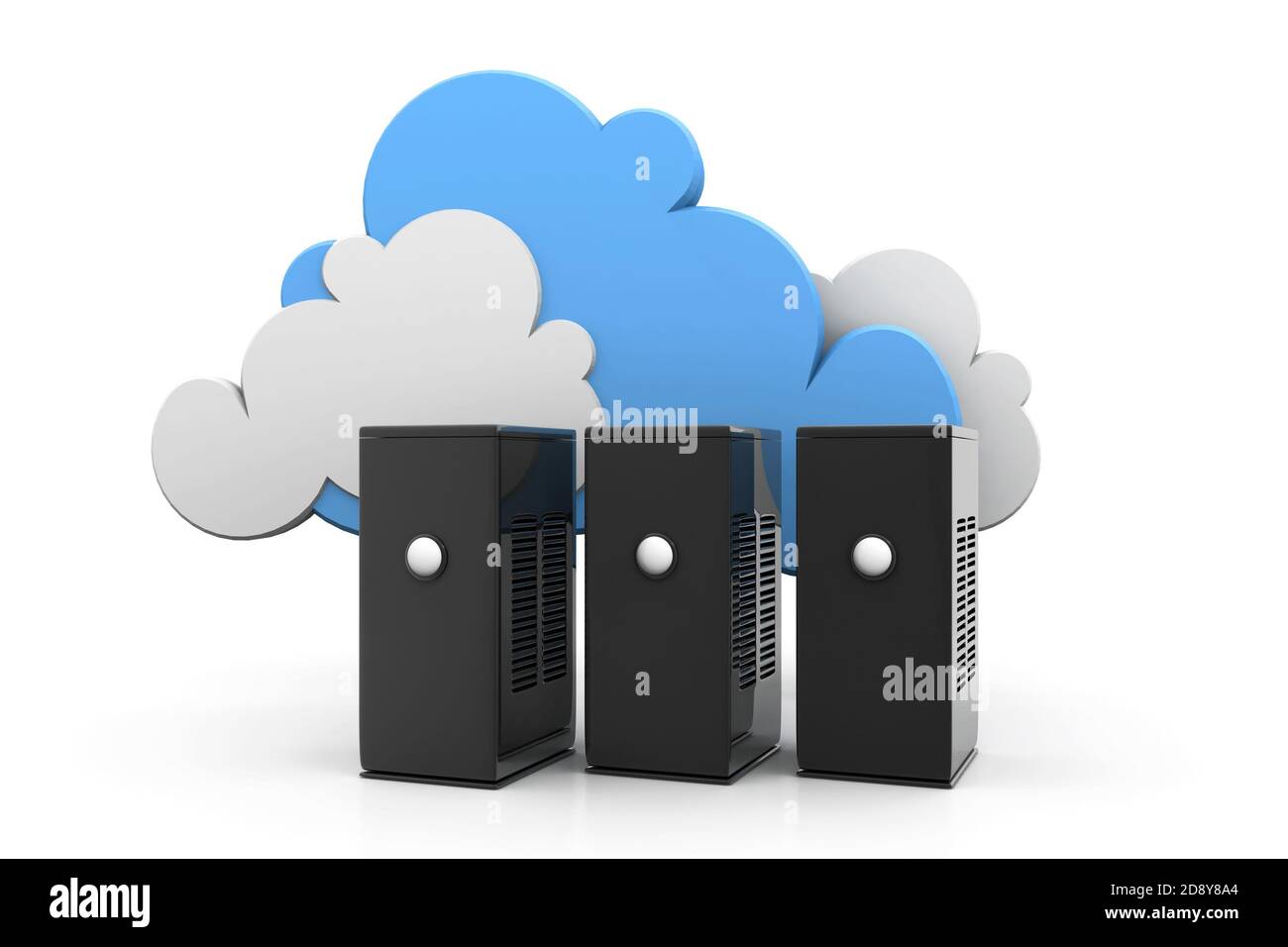 Les serveurs cloud computing Banque D'Images