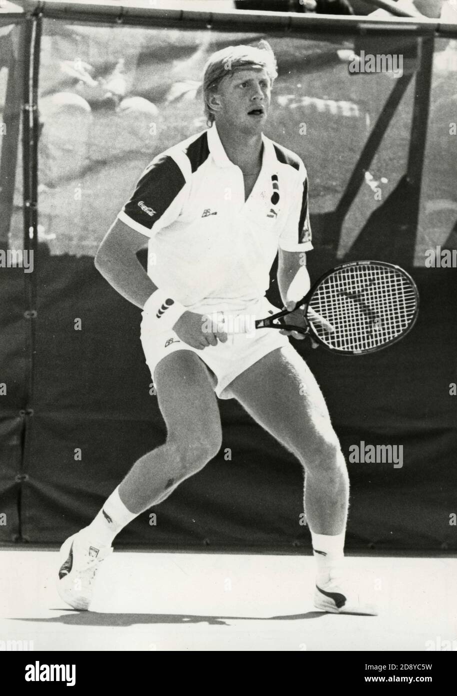 Joueur de tennis allemand Boris Becker, années 1980 Photo Stock - Alamy