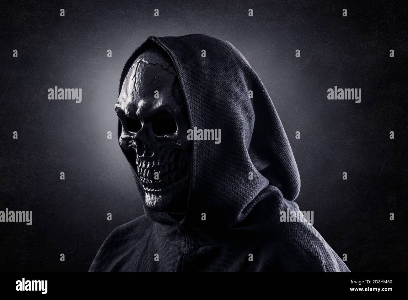 Grim Reaper dans l'obscurité Banque D'Images