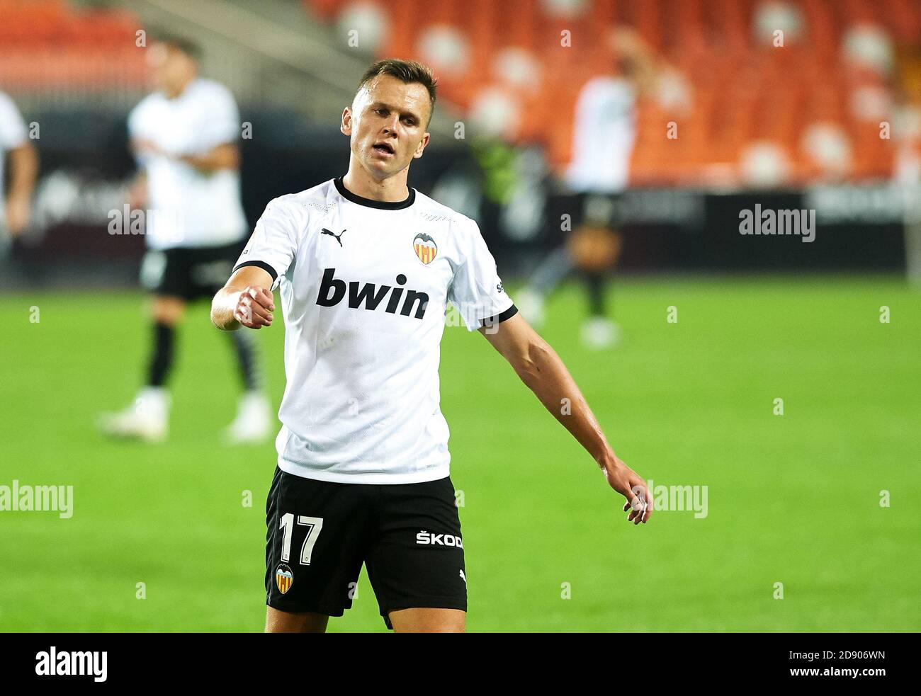 Denis Cheryshev de Valencia CF pendant le championnat d'Espagne la Liga de football mach entre Valence et Getafe le 1er novembre 2020 à l'Estadio de M C Banque D'Images