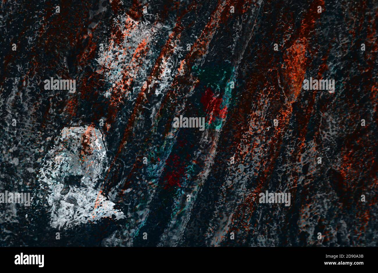Fond en métal rouillé abstrait multicolore. Fond en fer recouvert de rouille et de peinture multicolore Banque D'Images
