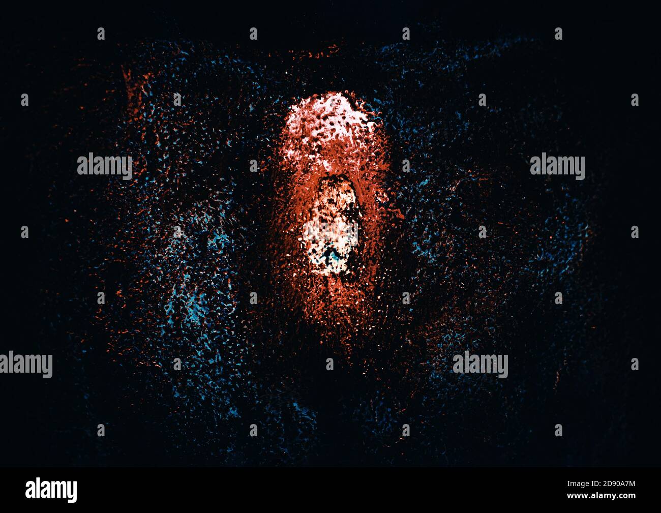 Fond en métal rouillé abstrait multicolore. Fond en fer recouvert de rouille et de peinture multicolore Banque D'Images